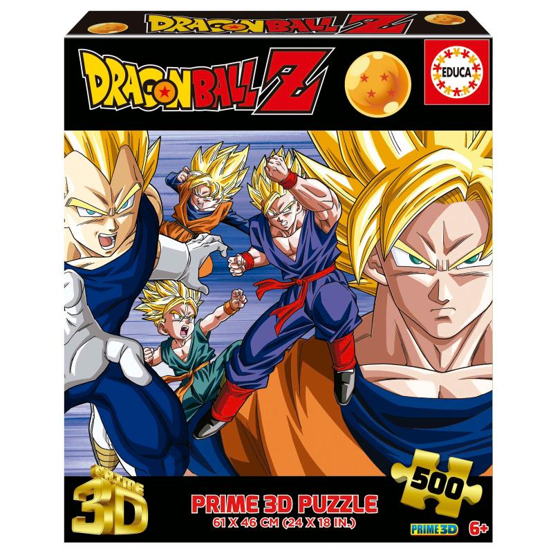 Puzzle 3D lenticular 500 peças, Dragon Ball - 20274 - EDUCA
