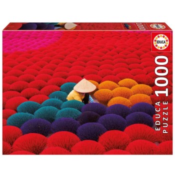 Puzzle 1000 peças - Aldeia de Incenso, Vietname - 20282 - EDUCA