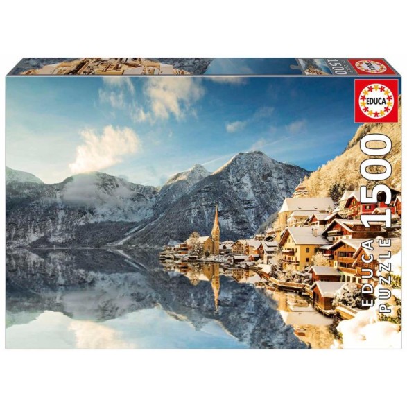EDUCA puzzle 1500 peças - Inverno em Hallstatt - Islândia - 20284