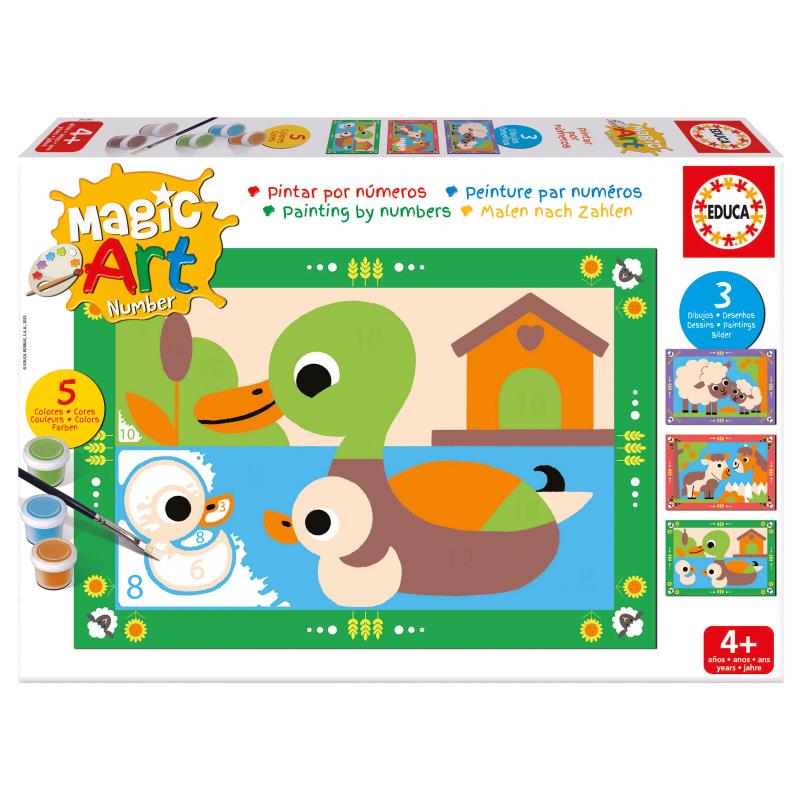 Educa Pinta com Números - 20286 - Animais da Quinta