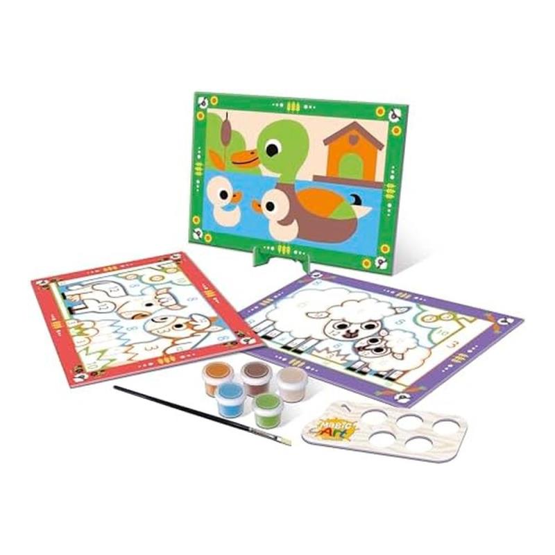 Educa Pinta com Números - 20286 - Animais da Quinta