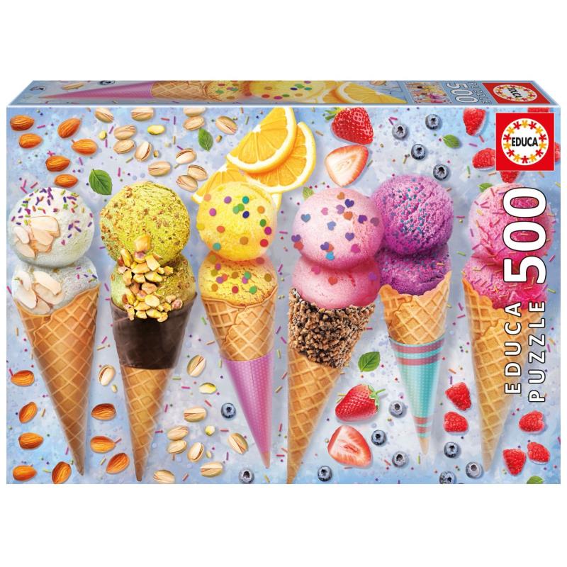 EDUCA Puzzle 500 peças, Gelados - 20289