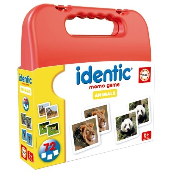 Identic jogo de memória 72 cartas - 20317 - animais - Educa