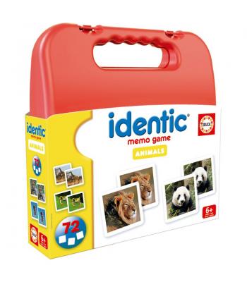 Identic jogo de memória 72 cartas - 20317 - animais - Educa