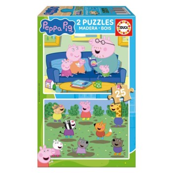 EDUCA Puzzle 2x25 peças - 20324 - Peppa Pig 2
