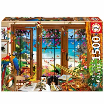 EDUCA Puzzle 1500 peças, Janela do Observador de Aves - 20333