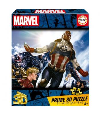 Puzzle 3D Lenticular 300 peças, Marvel - 20346 - EDUCA
