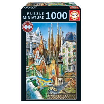 Puzzle 1000 peças miniatura, Gaudí - 20376 - Educa