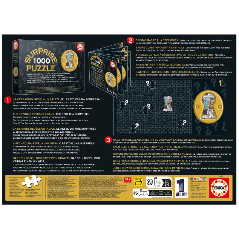 EDUCA Puzzle 1000 peças Surprise, Knights Round Table - 20396