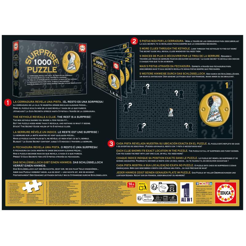 EDUCA Puzzle 1000 peças Surprise, Antique Xmas - 20397