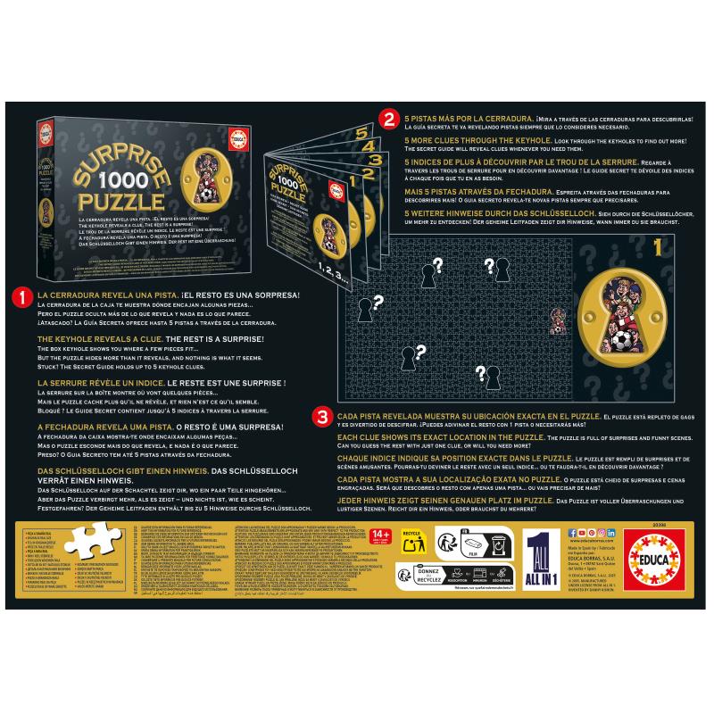 EDUCA Puzzle 1000 peças Surprise, Shoot - 20398 