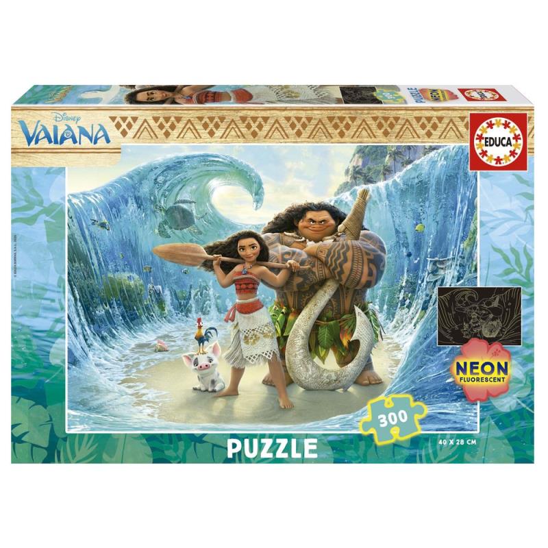 Educa Puzzle 300 peças neon, Vaiana - 20469