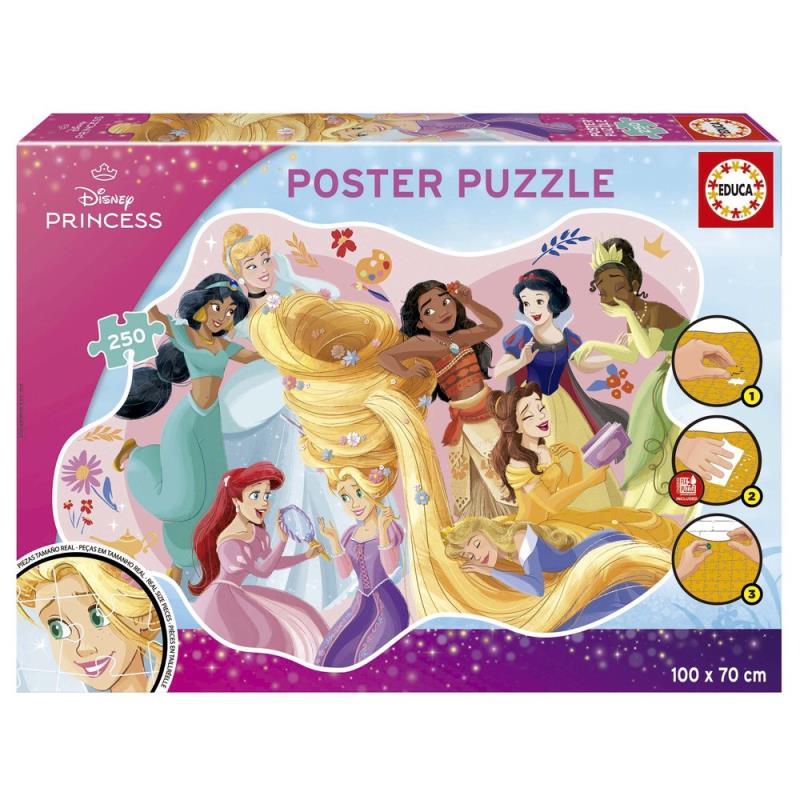 Educa Puzzle poster 250 peças - 20488 - Princesas