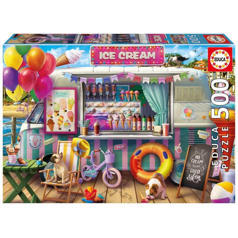 EDUCA Puzzle 500 peças - 20546 - Carrinha de Gelados