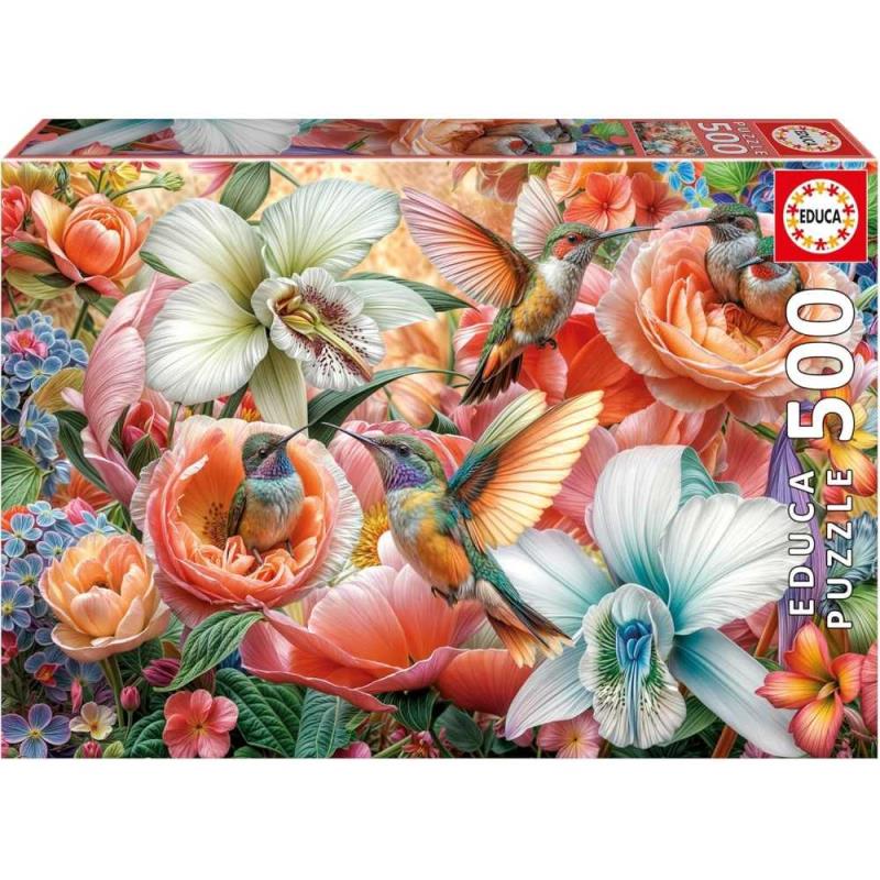 Puzzle 500 peças -  20549 - Jardim dos Beija-Flores