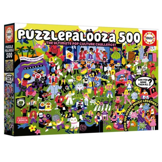 EDUCA Puzzle 500 peças - 20550 - festival de música e cultura pop