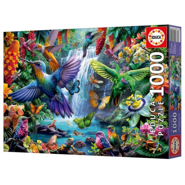 EDUCA Puzzle 1000 peças, Colibris Tropicais - 20555
