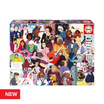 EDUCA Puzzle 1000 peças, Mulheres Emblemáticas - 20556