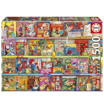 EDUCA Puzzle 1500 peças, O Cantinho do Livro Divertido e Kitsch - 20568