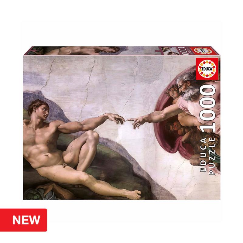 EDUCA Puzzle 1000 peças, A Criação de Adão - 20579