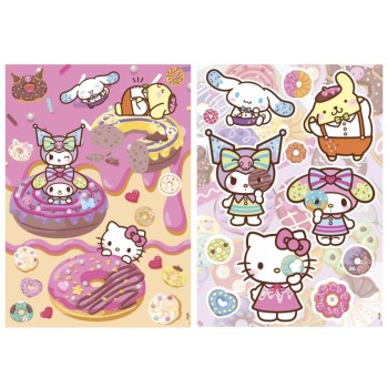 EDUCA Puzzle 2×500 Hello Kitty e Amigos Donuts - 20587