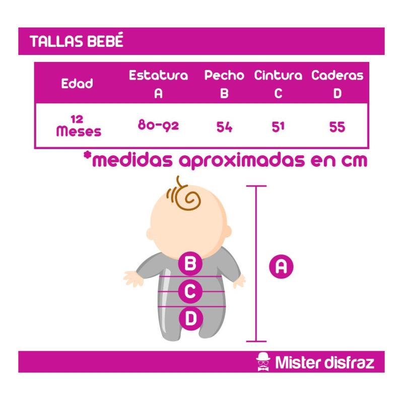 Fato Palhaça para Bebé 12 meses - 7246 