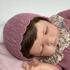 Bebé Reborn Sandra Premium de Olhos Fechados - 30254 - Nines D'Onil