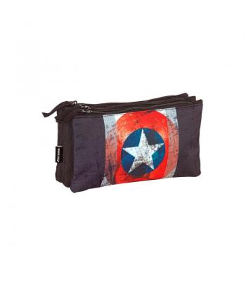 Estojo triplo Capitão América - 60789 - Perona