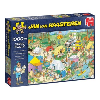 Puzzle Comic 19086 - Jan van Haasteren – Acampamento na Floresta 