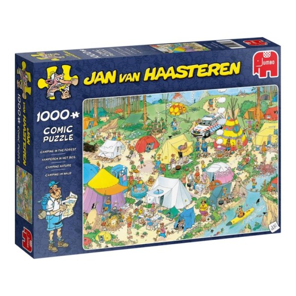 Puzzle Comic 19086 - Jan van Haasteren – Acampamento na Floresta 