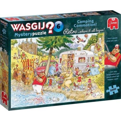 Puzzle Wasgij Retro Mystery 6 - Agitação no parque de campismo - 25016 - Jumbo
