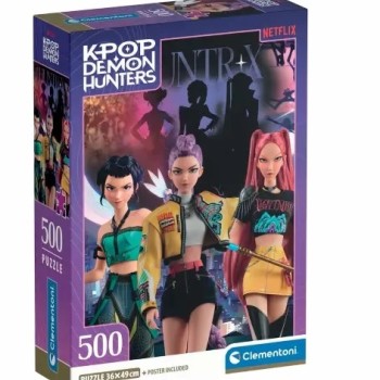 Puzzle 500 Peças K-Pop Demon Hunters Huntrx - 35626 -  Clementoni