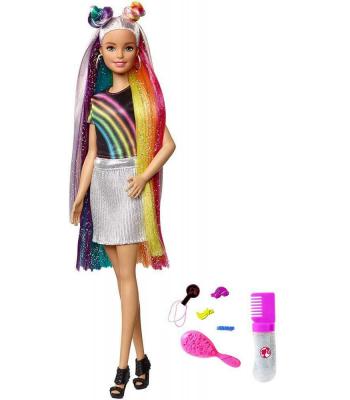 Barbie Arco-Íris de Cabelo Brilhante - FXN96 - Mattel