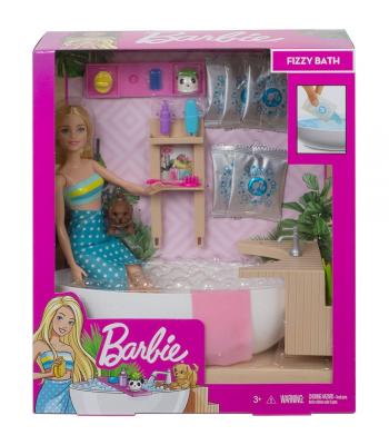 Barbie e Acessórios - Banho de Espuma - Mattel - GJN32