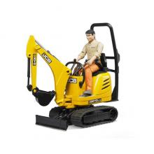 Bruder Mini Escavadora JCB com figura - 62002