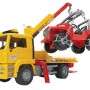 Bruder - Camião grua com jeep todo o terreno - 2750