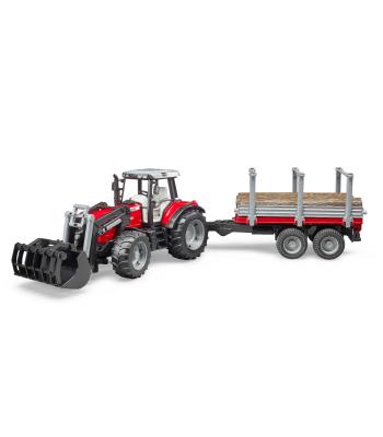 Bruder - Tractor Florestal Massey Ferguson com Atrelado - 2046