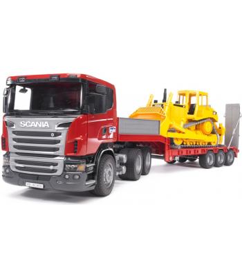 Bruder - Camião Scania Com Reboque e Escavadora Cat - 3555