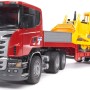 Bruder - Camião Scania Com Reboque e Escavadora Cat - 3555