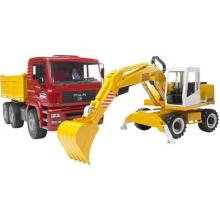 Bruder MAN TGA com escavadora Liebherr - 02751