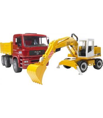 Bruder MAN TGA com escavadora Liebherr - 02751