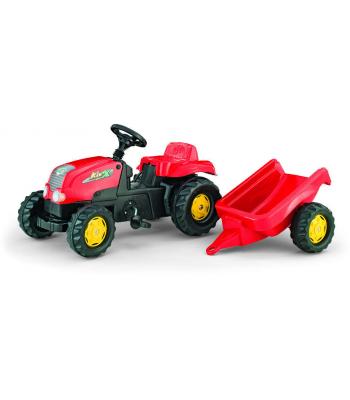 Trator a pedais com reboque - Rollytoys 12121 