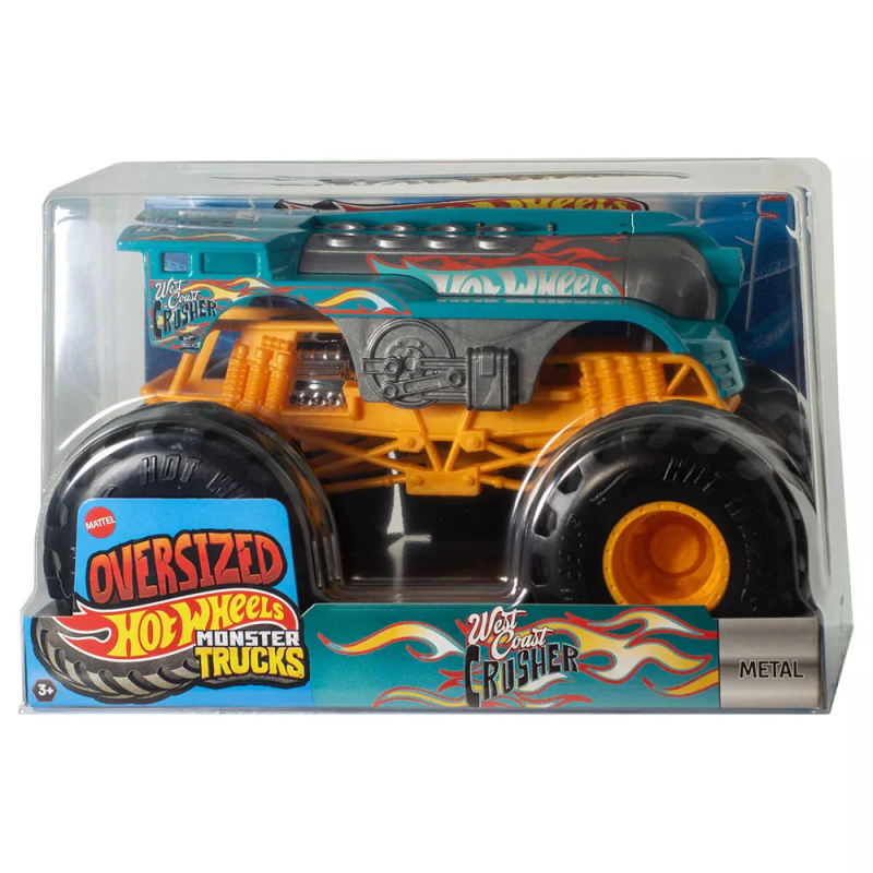 Hot Wheels Monster Trucks West Coast Crusher em escala 1:24