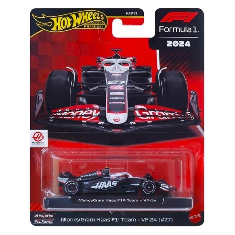 Hot Whees Formula 1 MoneyGram Haas F1 Team VF-24 #27 - JBM22