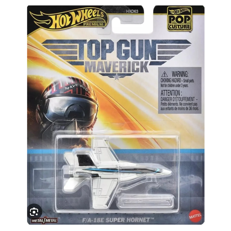 Hot Wheels Pop Culture Avião Super Hornet Top Gun - HVJ37 