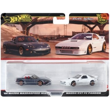 Hot Wheels Car Culture Mazda Miata vs Mazda RX7 - HRR75