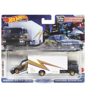 Team transport Hot Wheels c/ Nissan Silvia