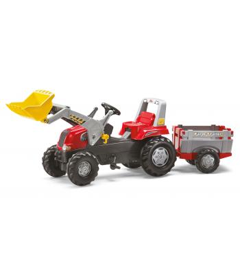 Tractor Rolly Junior com pá e reboque - 811397 - Rolly Toys 