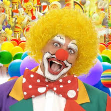 Cabeleira Palhaço Amarela