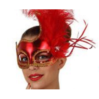 Máscara com Plumas